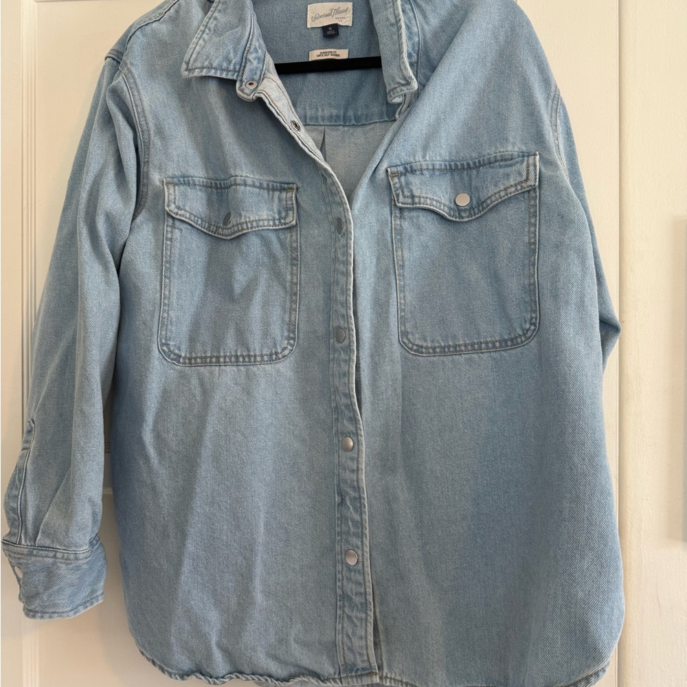 Universal Thread Light Blue Oversized Denim Shirt